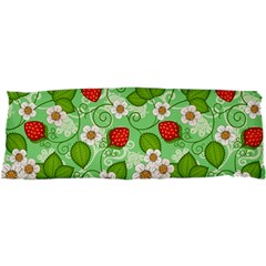 Strawberries Pattern Seamless 17 x47  Body Pillow Case Dakimakura (Two Sides) from ArtsNow.com Front