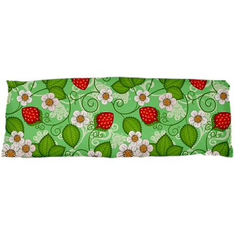 Strawberries Pattern Seamless 17 x47  Body Pillow Case Dakimakura (Two Sides) from ArtsNow.com Back