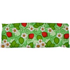 Strawberries Pattern Seamless 25 x67  Body Pillow Case Dakimakura (Two Sides) from ArtsNow.com Front