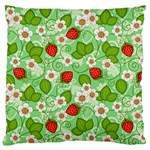 Strawberries Pattern Seamless Large Cushion Case (One Side)