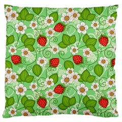 Strawberries Pattern Seamless Large Cushion Case (Two Sides) from ArtsNow.com Front