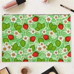 Strawberries Pattern Seamless Cosmetic Bag (XXL) from ArtsNow.com Front