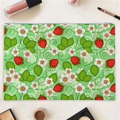 Strawberries Pattern Seamless Cosmetic Bag (XXL) from ArtsNow.com Back