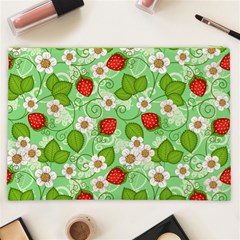 Strawberries Pattern Seamless Cosmetic Bag (XXL) from ArtsNow.com Back