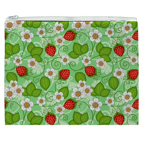 Strawberries Pattern Seamless Cosmetic Bag (XXXL) from ArtsNow.com Front