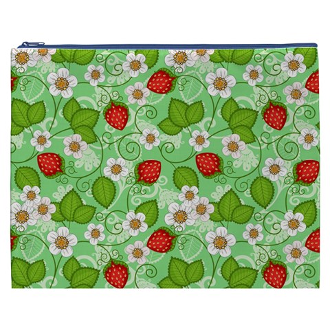 Strawberries Pattern Seamless Cosmetic Bag (XXXL) from ArtsNow.com Front