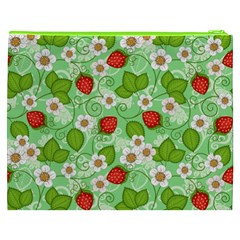 Strawberries Pattern Seamless Cosmetic Bag (XXXL) from ArtsNow.com Back