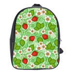 Strawberries Pattern Seamless School Bag (XL)