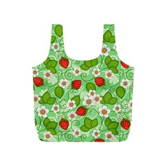 Strawberries Pattern Seamless Full Print Recycle Bag (S) from ArtsNow.com Front