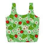 Strawberries Pattern Seamless Full Print Recycle Bag (L)