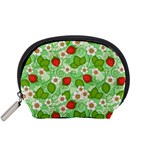 Strawberries Pattern Seamless Accessory Pouch (Small)