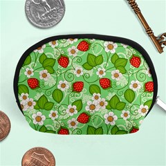 Strawberries Pattern Seamless Accessory Pouch (Medium) from ArtsNow.com Front