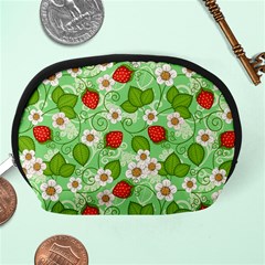 Strawberries Pattern Seamless Accessory Pouch (Medium) from ArtsNow.com Back