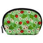 Strawberries Pattern Seamless Accessory Pouch (Large)