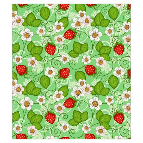 Strawberries Pattern Seamless Drawstring Pouch (Small) from ArtsNow.com Back