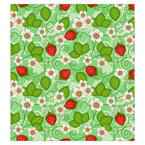 Strawberries Pattern Seamless Drawstring Pouch (Large) from ArtsNow.com Front