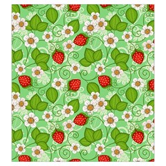 Strawberries Pattern Seamless Drawstring Pouch (Large) from ArtsNow.com Back