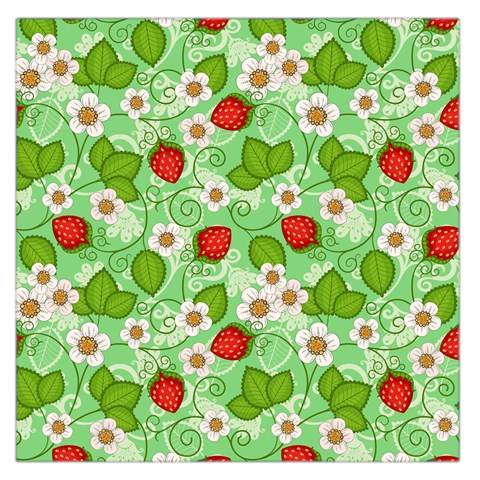 Strawberries Pattern Seamless Square Satin Scarf (36  x 36 ) from ArtsNow.com Front