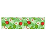 Strawberries Pattern Seamless Oblong Satin Scarf (16  x 60 )