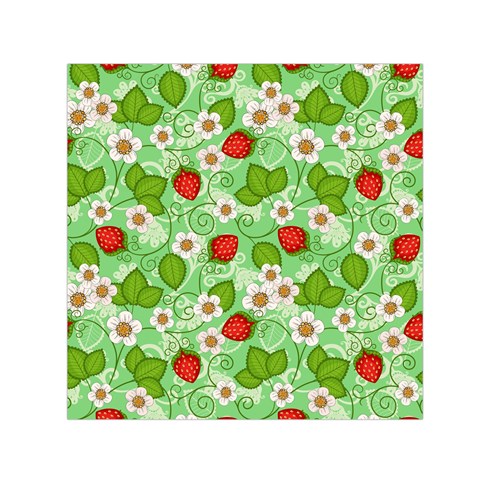 Strawberries Pattern Seamless Square Satin Scarf (30  x 30 ) from ArtsNow.com Front