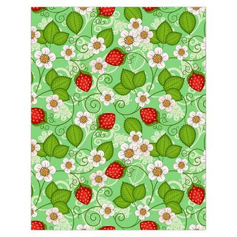 Strawberries Pattern Seamless Toiletries Pouch from ArtsNow.com Back