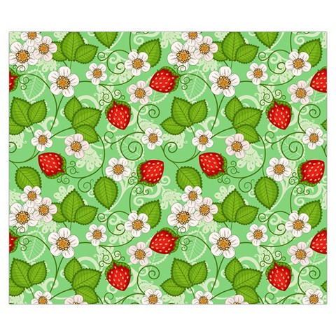 Strawberries Pattern Seamless Zipper Large Tote Bag from ArtsNow.com Front