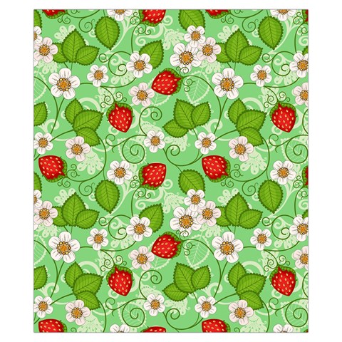 Strawberries Pattern Seamless Drawstring Pouch (XS) from ArtsNow.com Back