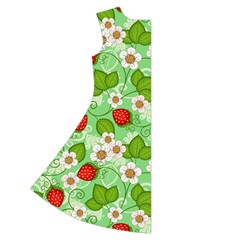 Strawberries Pattern Seamless Short Sleeve V Back Left