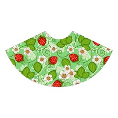 Strawberries Pattern Seamless Midi Sleeveless Dress from ArtsNow.com Skirt Front