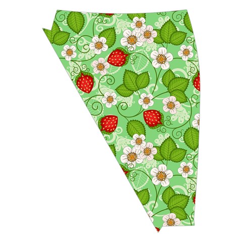 Strawberries Pattern Seamless Midi Wrap Pencil Skirt from ArtsNow.com Front Left