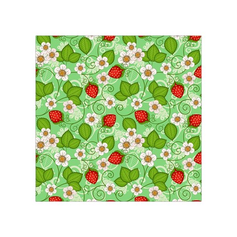 Strawberries Pattern Seamless Square Tapestry (Small) from ArtsNow.com Front