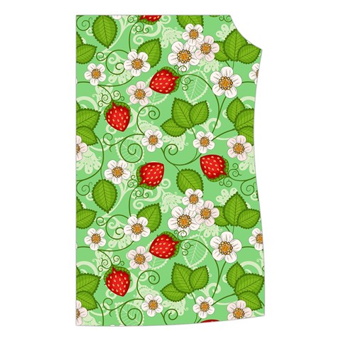 Strawberries Pattern Seamless Women s Button Up Vest from ArtsNow.com Front Left