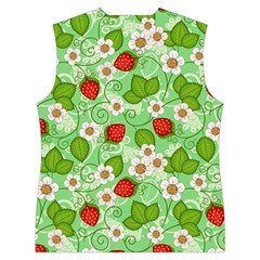 Strawberries Pattern Seamless Women s Button Up Vest from ArtsNow.com Back