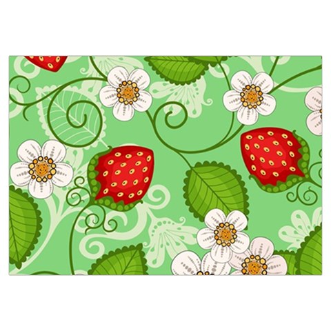 Strawberries Pattern Seamless Everyday Shoulder Bag with Pouch Bag from ArtsNow.com Zipper Tail