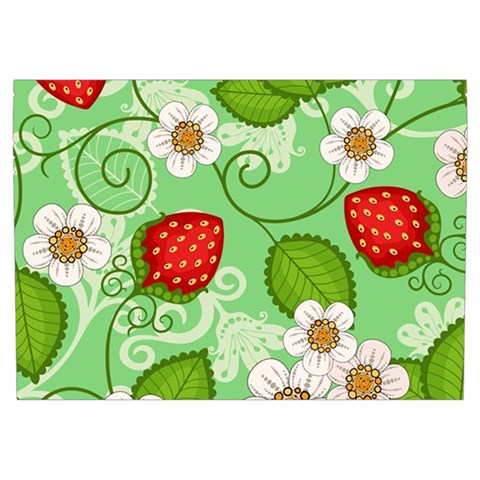 Strawberries Pattern Seamless Everyday Shoulder Bag with Pouch Bag from ArtsNow.com Front Pocket