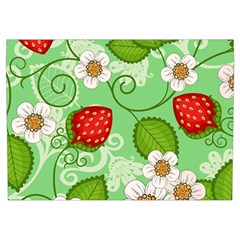 Strawberries Pattern Seamless Everyday Shoulder Bag with Pouch Bag from ArtsNow.com Front Pocket