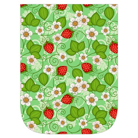 Strawberries Pattern Seamless Waist Pouch (Small) from ArtsNow.com Front Pocket