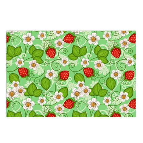 Strawberries Pattern Seamless Belt Pouch Bag (Small) from ArtsNow.com Loop