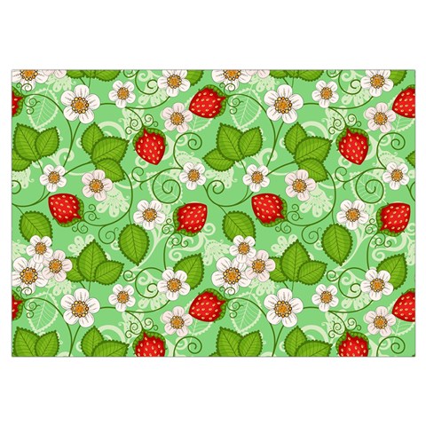 Strawberries Pattern Seamless Wristlet Pouch Bag (Small) from ArtsNow.com Belt Loop