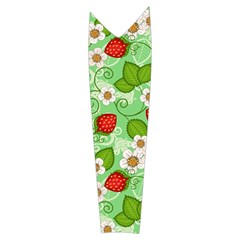 Strawberries Pattern Seamless Women s Long Sleeve Raglan T Right Sleeve Side