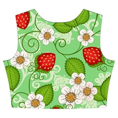 Strawberries Pattern Seamless Women s Crop Top Pleated Skater Rave Skirt from ArtsNow.com Back