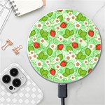 Strawberries Pattern Seamless Wireless Fast Charger(White)