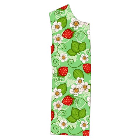 Strawberries Pattern Seamless Kids  Stylish Hooded Puffer Vest from ArtsNow.com Front Right