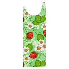 Strawberries Pattern Seamless Kids  Stylish Hooded Puffer Vest from ArtsNow.com Front Right Side