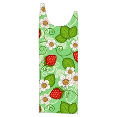 Strawberries Pattern Seamless Kids  Stylish Hooded Puffer Vest from ArtsNow.com Front Left Side