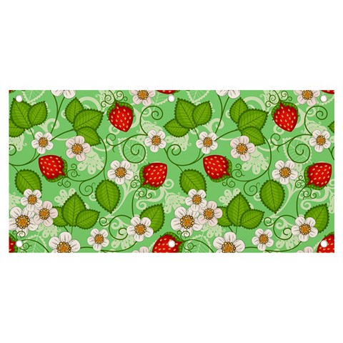 Strawberries Pattern Seamless Banner and Sign 4  x 2  from ArtsNow.com Front