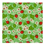 Strawberries Pattern Seamless Banner and Sign 4  x 4 