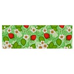 Strawberries Pattern Seamless Banner and Sign 6  x 2 