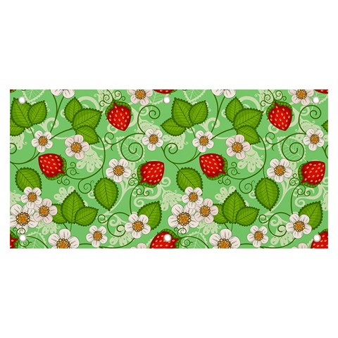 Strawberries Pattern Seamless Banner and Sign 6  x 3  from ArtsNow.com Front