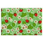 Strawberries Pattern Seamless Banner and Sign 6  x 4 